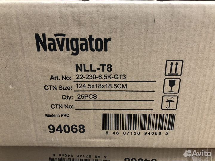 Лампа NLL-T8-22-230-6.5K-G13 арт 94068