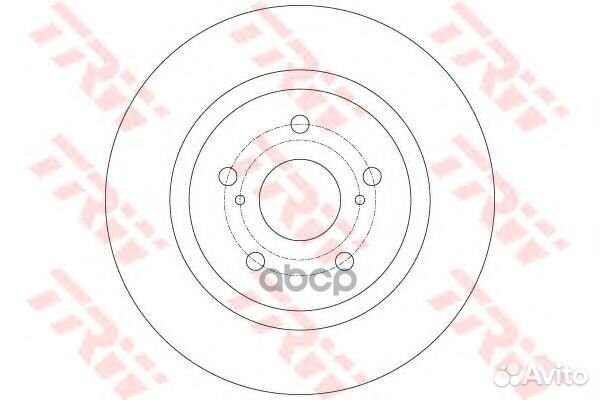 Диск тормозной toyota avensis 09- задний D290м
