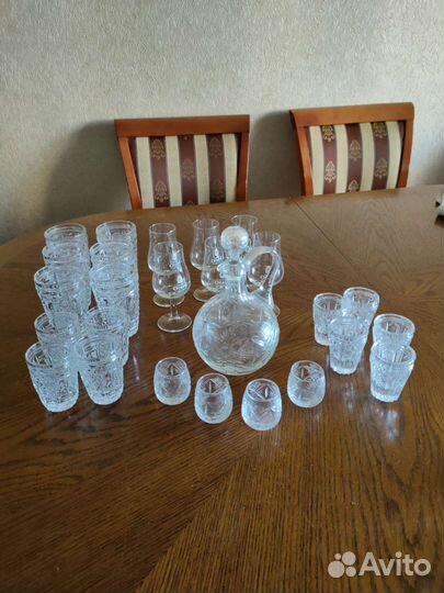 Стаканы, стопки, рюмки