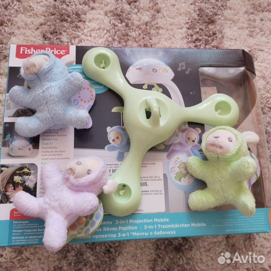 Мобиль на кроватку fisher price с ночником
