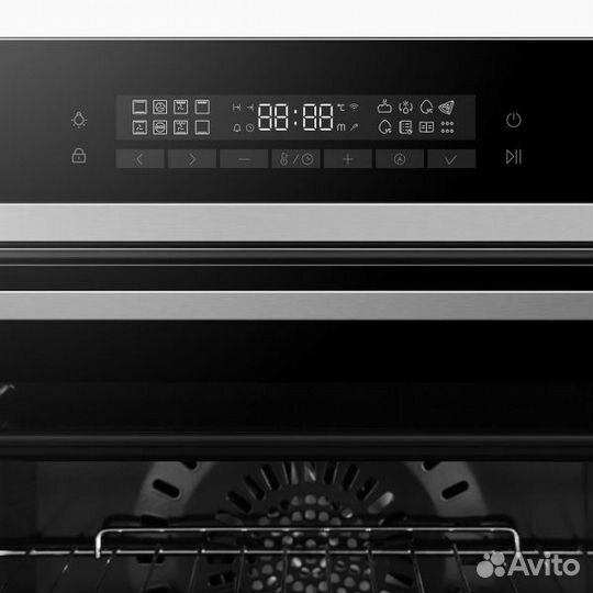 Электрический духовой шкаф haier hoq-p16an5sx black/inox