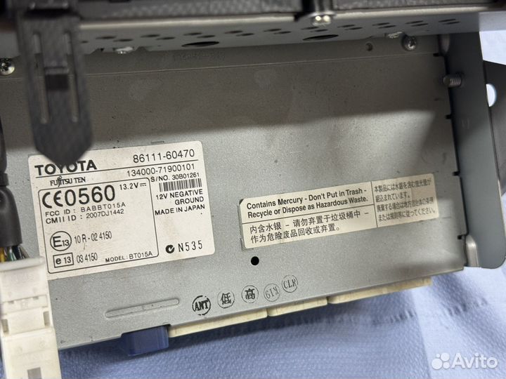 Штатная магнитола Toyota land cruiser 200