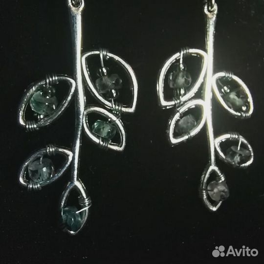 Серьги с александритом