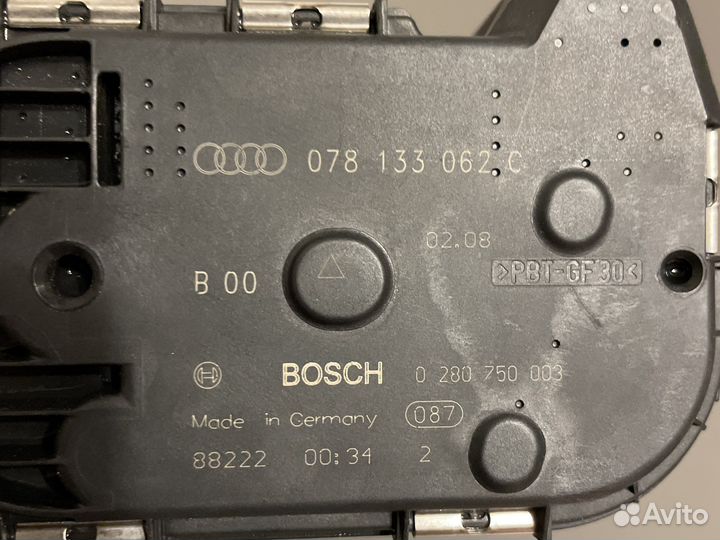 Дроссельная заслонка Audi 078133062C