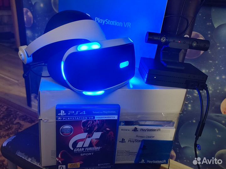 Шлем VR Sony PS4, PS5(очкиVR)с игрой