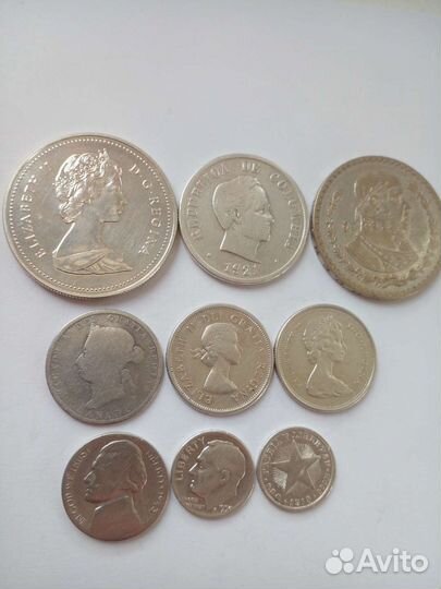 Монеты Америки XX век-серебро