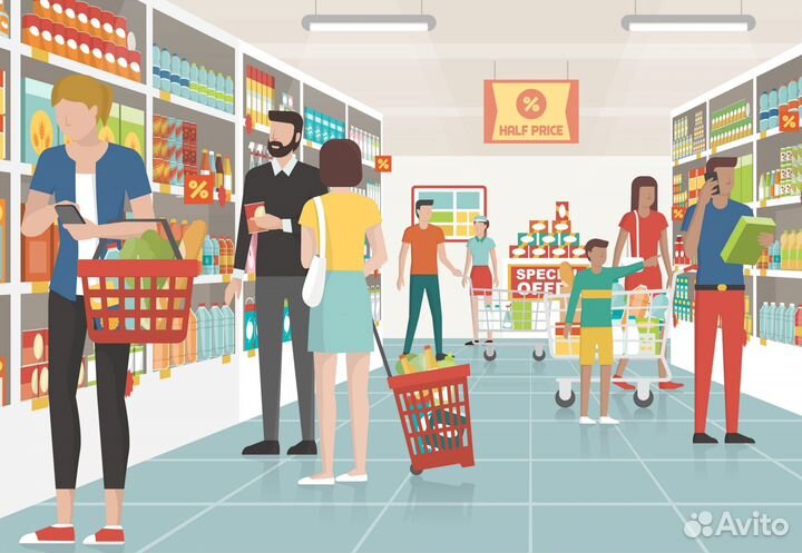 Работник торгового зала, подработка