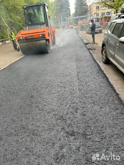 Асфальтирование укладка асфальтовой крошки