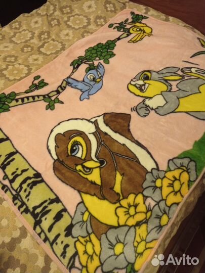 Плед детский плюшевый