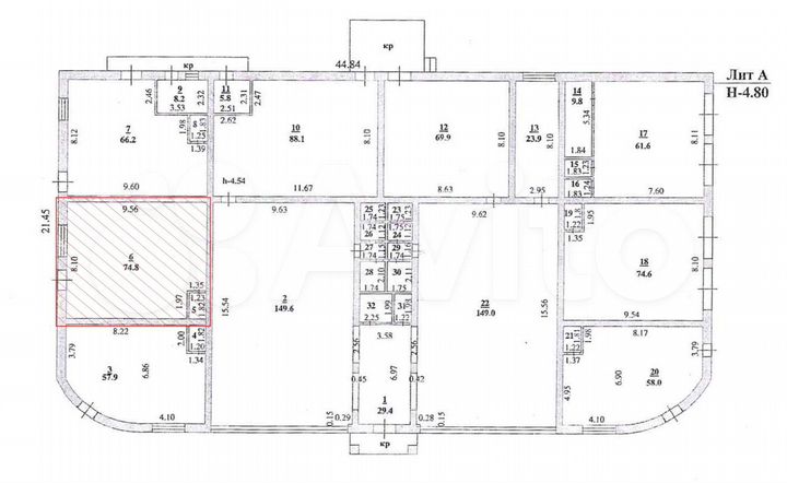 Торговая площадь, 74.8 м²
