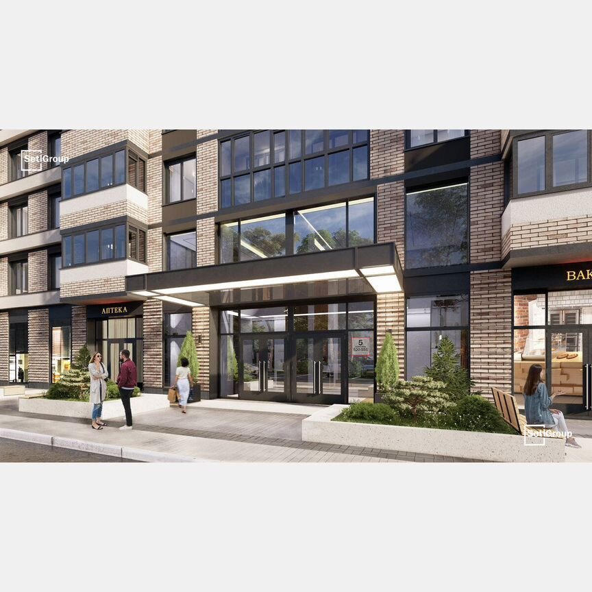 2-к. квартира, 52,1 м², 3/12 эт.