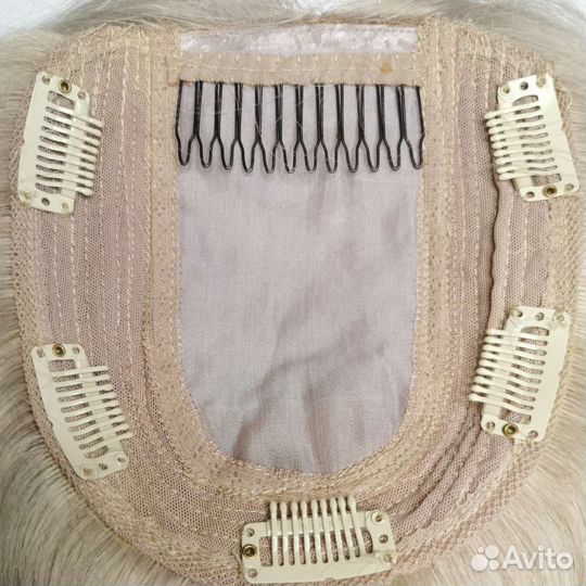 Накладка из натуральных волос блонд