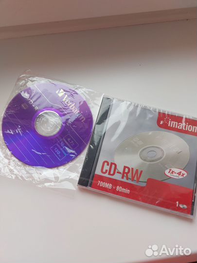 CD диски новые cd-rw и dvd+r
