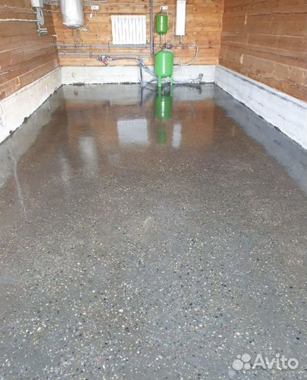 Шлифовка бетона камня мазайка