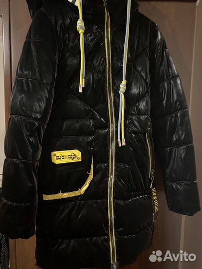 Зимний пуховик 128 на девочку