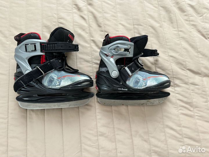 Коньки детские раздвижные 30-33