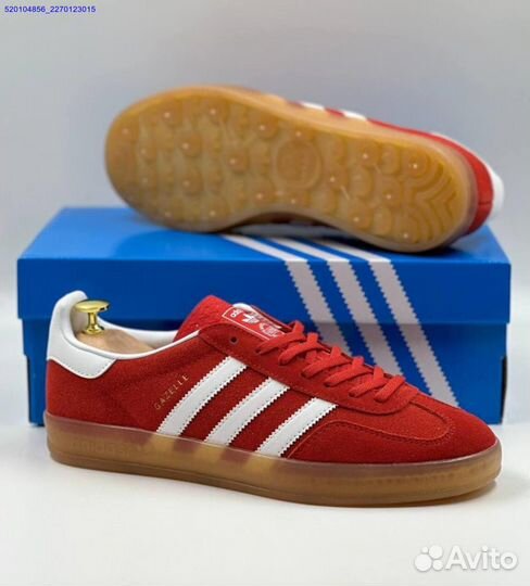 Кроссовки Adidas Gazelle Red (Арт.48217)