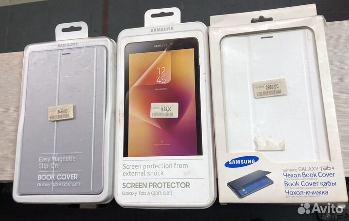 Оригинальные чехлы и пленки на планшеты Samsung