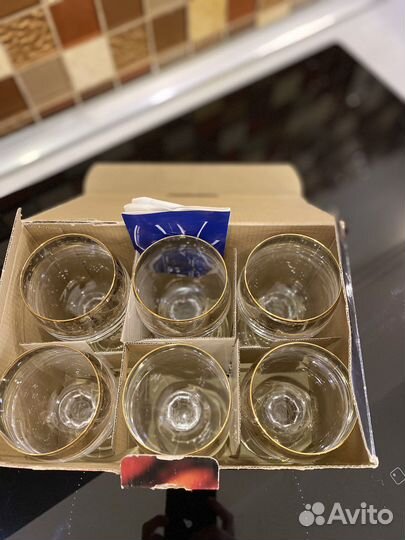 Фужеры bohemia новые 6 шт/150 мл