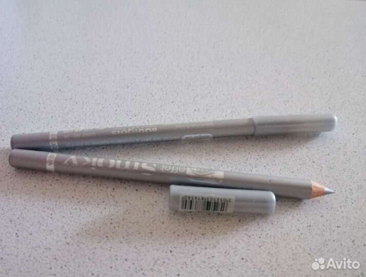 Карандаши для глаз bourjois серебро новые