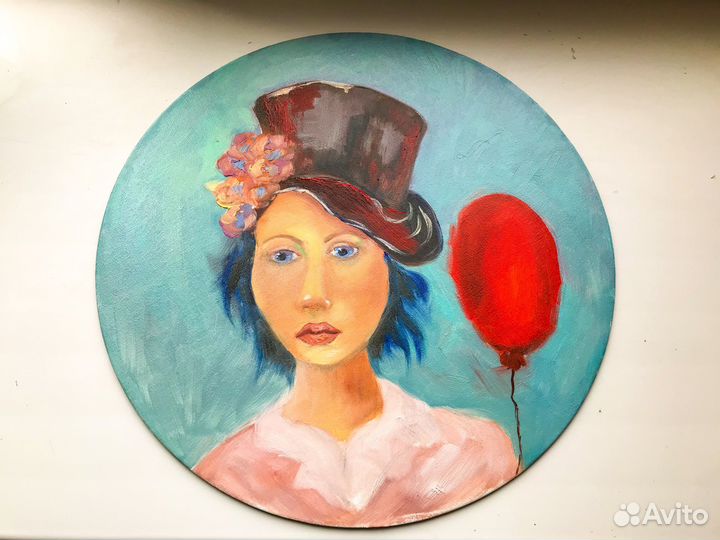 Картина маслом Девочка с шариком