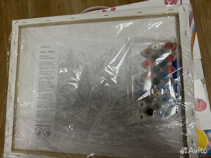 Картина по номерам на холсте новая