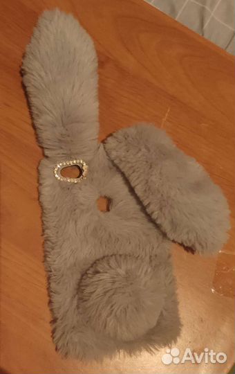 Пушистый чехол на телефон Xiaomi Redmi 4x