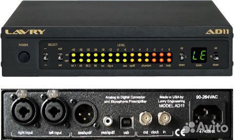 Стерео ADC с 2-м мик/преампом Lavry AD11