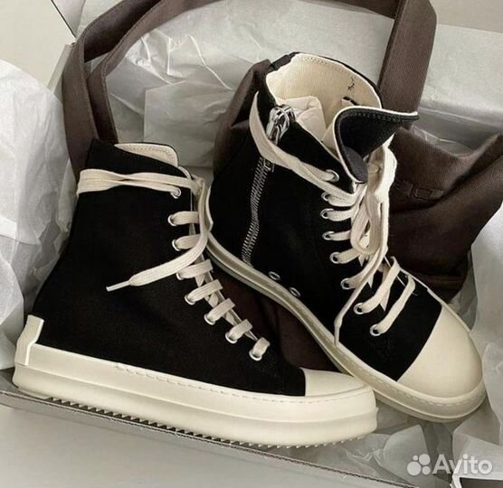 Rick Owens drkshdw Black Jumbo Lace High-top
