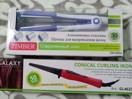 Конусная плойка+Выпрямитель для волос
