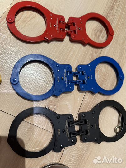 Наручники США Peerless жесткая сцепка (конвойные)