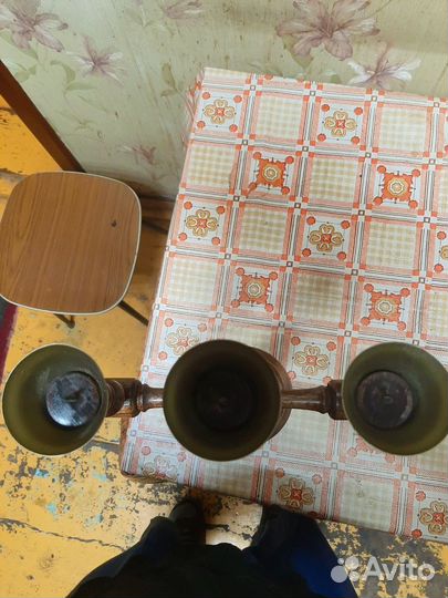 Настольные тройной подсвечник