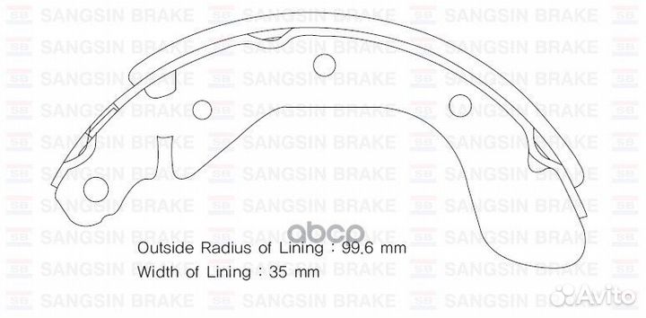 Колодки тормозные задние SA129 SA129 Sangsin brake