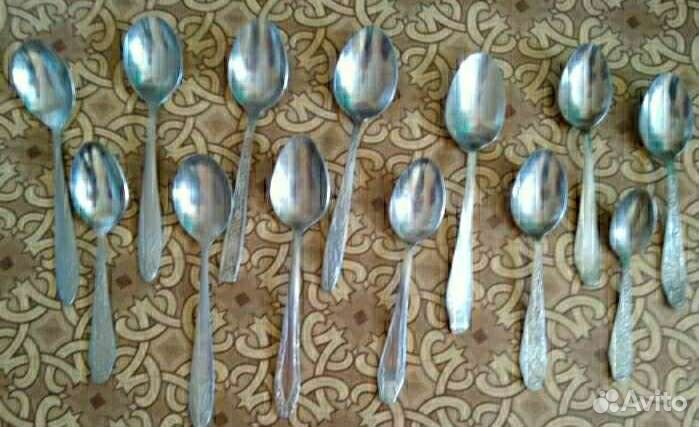 Ложки вилки ножи СССР разные