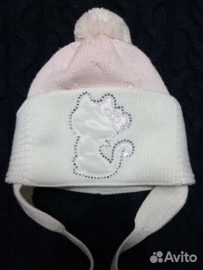 Шапочка для девочки(зима)