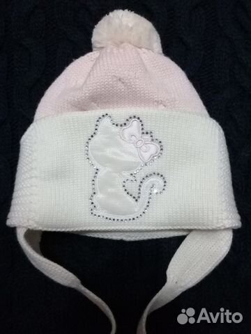 Шапочка для девочки(зима)