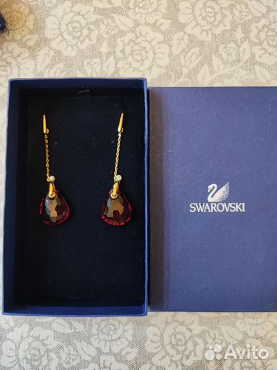 Swarovski серьги кольца оригинал