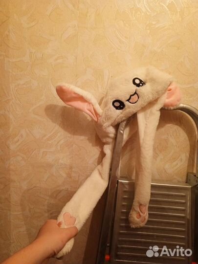 Шапка в виде зайца