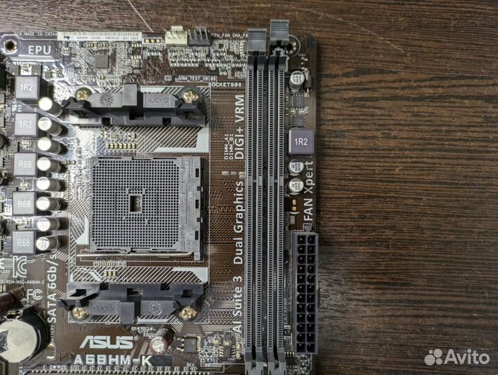 Материнская плата microatx SFM2+ asus A68HM-K