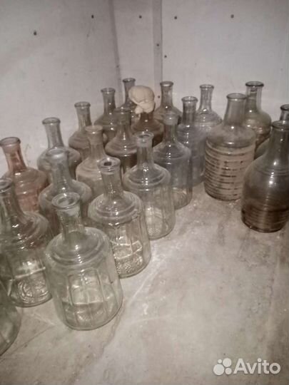 Советские графины из прозрачного стекла без крышек