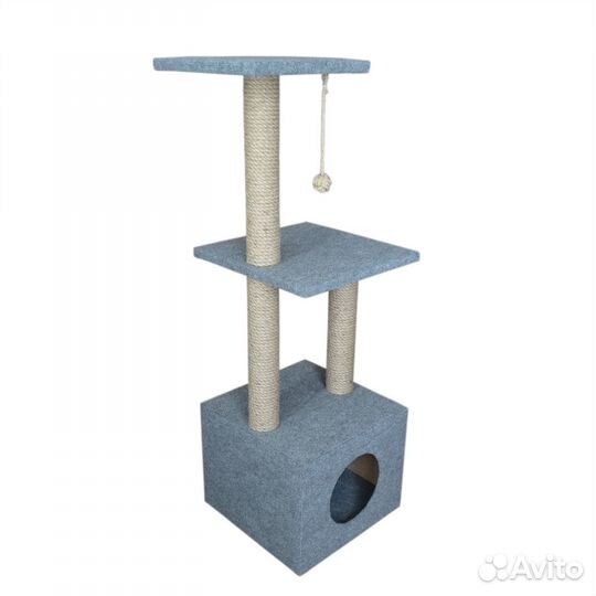 Когтеточка для кошки с домиком новая