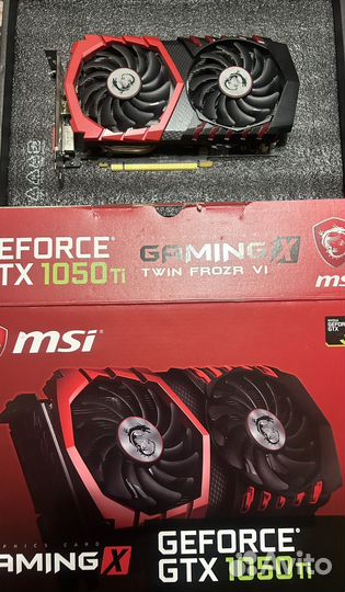 Видеокарта gtx 1050 ti msi