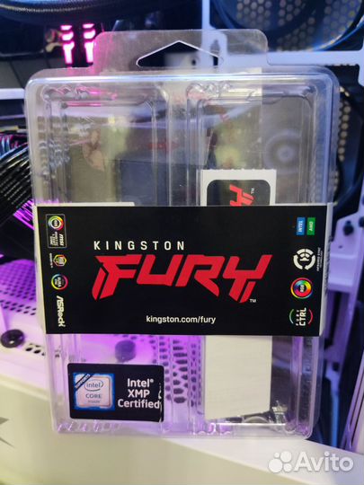 Kingston fury Beast Black RGB KF437C19BB1AK2/32 32