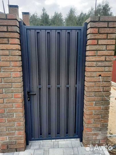 Ворота откатные, ворота распашные под ключ