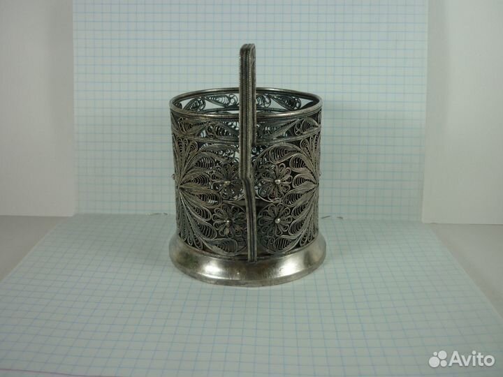 Подстаканник СССР скань филигрань
