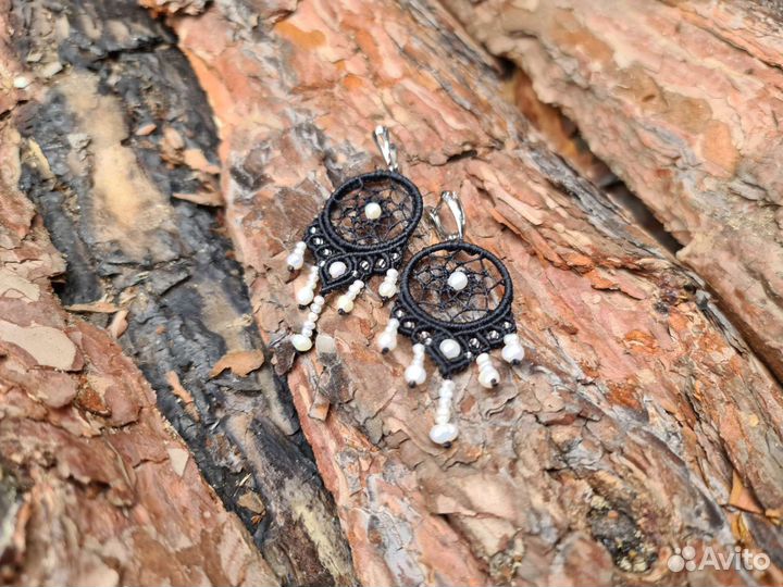 Серьги с жемчугом 