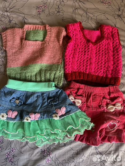 Детские вещи пакетом для девочки 98 104 110