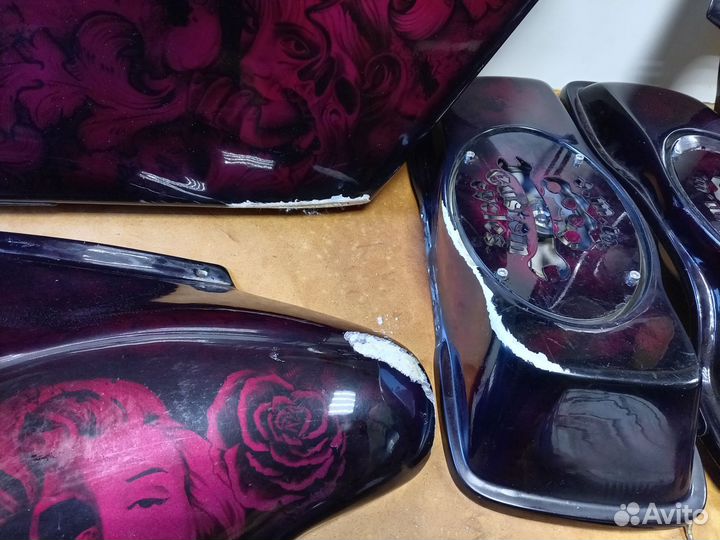 Кофры, бэтвинг, плуг для harley davidson