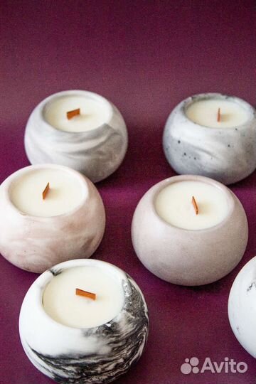 Свечи из кокосового воска