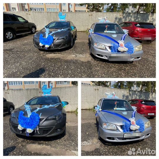 Украшения на выписку из роддома (мальчик, девочка)